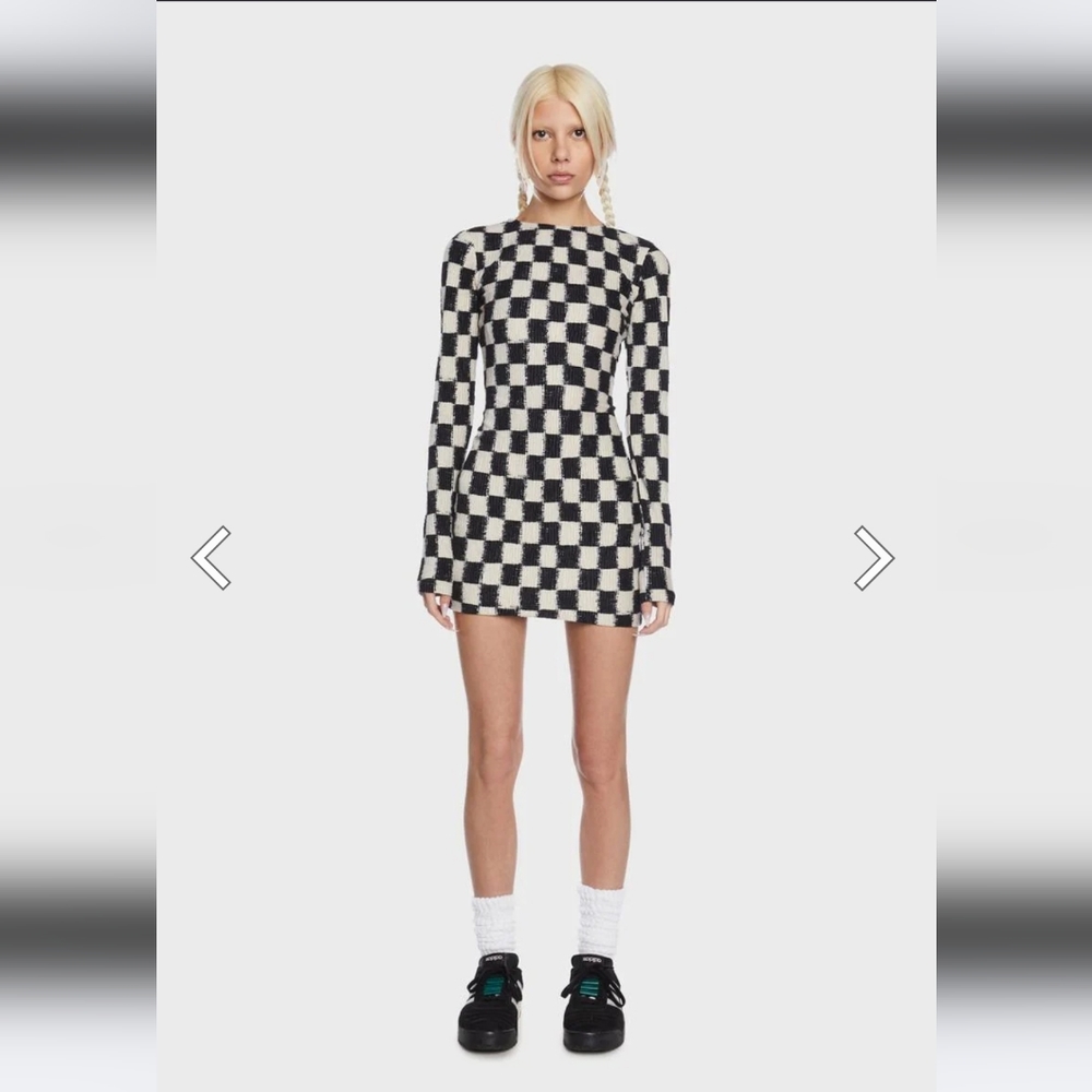 NWT Daisy Street Checkerboard Mini Dress